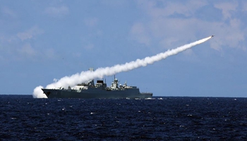 Chinese navy conducts combat drill in South China Sea