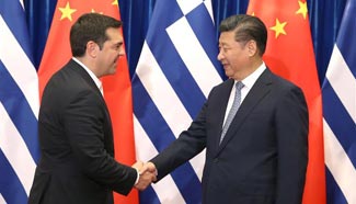 President Xi Jinping meets with visiting Greek PM