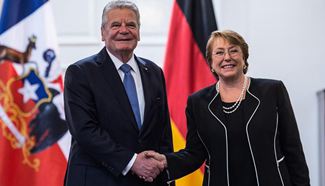 German president on 2-day state visit to Chile