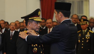 Karnavian sworn in as Indonesian police chief