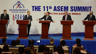ASEM summit concludes in Mongolia with declaration to enhance connectivity