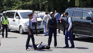 Armed men open fire to pedestrians in Almaty of Kazakhstan, killing 1 soldier