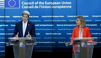 John Kerry attends EU Foreign Affairs Council meeting in Brussels