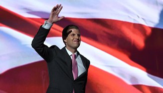 Donald Trump's son Eric seen at Republican National Convention
