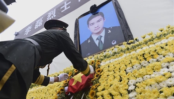 Bone ash of Chinese UN peacekeeper buried in Chengdu