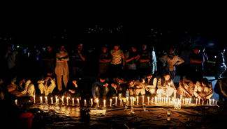 People commemorate victims of suicide attack in Kabul, Afghanistan