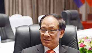 Secretary-General of ASEAN receives interview in Vientiane