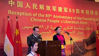China's embassy in Cairo celebrates 89th anniversary of PLA establishment
