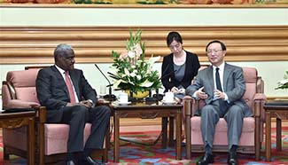 Chinese state councilor meets Chadian FM in Beijing