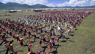 Tent festival kicks offl in Shiqu, China's Sichuan