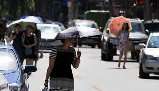 N China's Inner Mongolia continues to issue high temperature alert