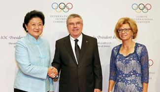 Chinese vice premier meets IOC president during welcoming banquet in Rio