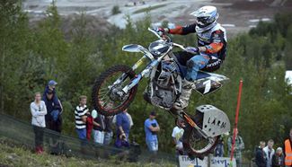 Estonia hosts int'l extreme hill climbing competiton on motorcycles