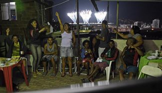 Residents in Mangueira favela enjoy glory of Rio Olympic Games