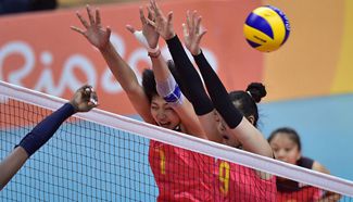 China beats Italy to book 1st win in Rio women's volleyball