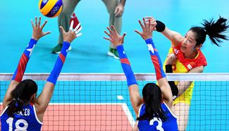 China beat Puerto Rico 3-0 in women's volleyball preliminary competition
