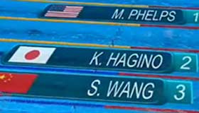 200m individual medley: Phelps wins 22nd gold medal and China's Wang Shun claims bronze