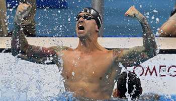 Ervin becomes oldest Olympic swimming champion in 50m freestyle