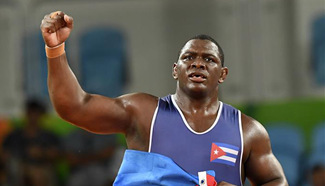 Cuba wins gold in men's Greco-Roman 130kg of Wrestling