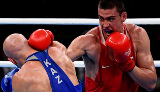 Russia wins gold in men's heavy(91KG) final of Boxing