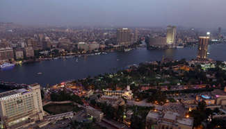 General view of Cairo city seen from Cairo Tower