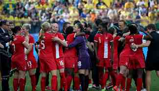Canada beats Brazil 2-1 at women's football bronze medal match
