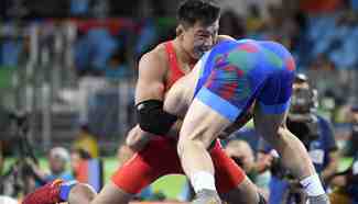 Highlights of men's freestyle 86KG 1/8 final at Rio Olympics