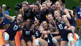 U.S. claims bronze medal in women's volleyball