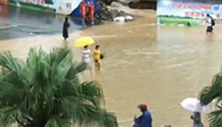Hainan province affected by tropical storm