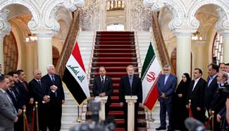 Iranian, Iraqi Parliament Speakers attend joint press conference in Iran