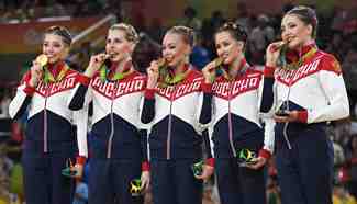 Russia wins fifth straight Olympic gold in rhythmic gymnastics at Rio