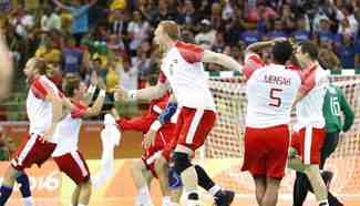 Denmark wins gold medal of men's handball at Rio Olympics