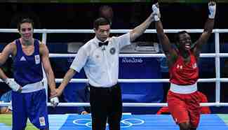 U.S. Claressa Maria Shields wins gold medal of women's middle final of Boxing