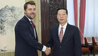 Chinese vice premier meets senior advisor to U.S. president in Beijing