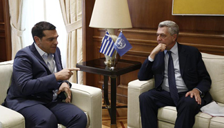 UNHCR chief praises Greece for contribution to address refugee crisis