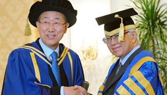 Ban Ki-moon awarded NUS honorary doctorate in Singapore