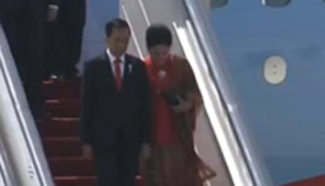 Arrival of Indonesian President Joko Widodo for G20 summit