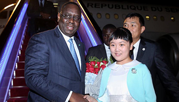 Senegalese president arrives in China's Hangzhou to attend 11th G20 summit