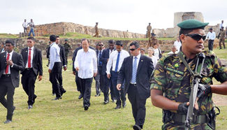Ban Ki-moon visits Sri Lanka's southern town of Galle