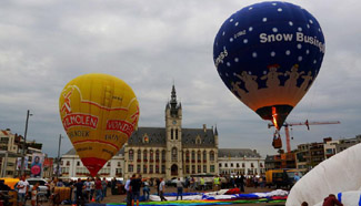 Sint-Niklaas Balloon Festival marked in Belgium