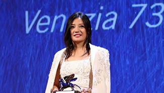 Zhao Wei attends award ceremony at Venice Film Festival
