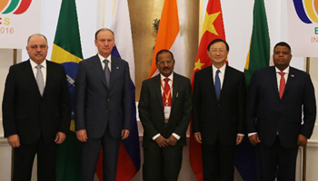 China, India vow to advance cooperation among BRICS nations