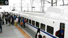 Railway system sees travel rush for festival