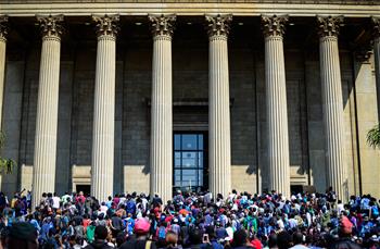 S. African students protest against tuition hike plan