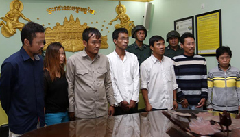 Cambodian police unveil 8 suspects in Phnom Penh grenade blast