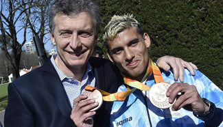 Welcoming ceremony for Paralympics delegation of Argentina held in Buenos Aires