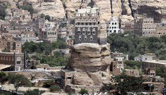 Scenery of Dar al-Hajar in Wadi Dhahr valley, Yemen