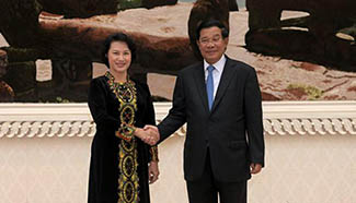 Vietnamese parliament chief visits Cambodia on bilateral relations