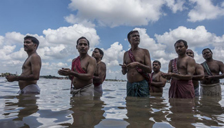 Holy day of "Mahalaya" marked by Hindu devotees in India
