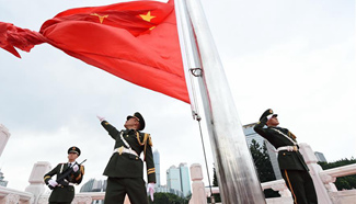 National flag-raising ceremonies held across China on National Day